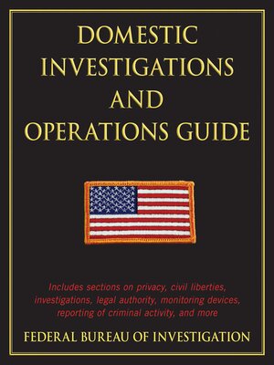 cover image of Domestic Investigations and Operations Guide